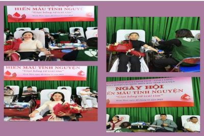 ❤️ NGÀY HỘI HIẾN MÁU – TRƯỜNG TIỂU HỌC TRỰC THẮNG- XÃ MINH THÁI- NINH BÌNH